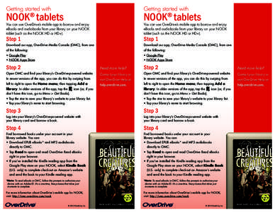 Computing / Computer file formats / Android devices / Barnes & Noble / Amazon Kindle / OverDrive /  Inc. / EPUB / Barnes & Noble Nook / Mobipocket / Electronic publishing / E-books / Publishing