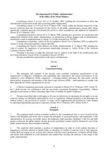 Constitution of Albania / Part Two of the Fundamental Statue of the Kingdom of Albania / Law of the Republic of China
