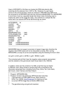 GIS software / Data file / Esri grid / Ch / .ch / Computer file / ARC / File / ArcInfo / Computing / GIS file formats / Shuttle Radar Topography Mission