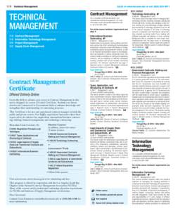 118   Technical Management Enroll at uclaextension.edu or call