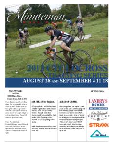 2013 CYCLOCROSS  TRAINING SERIES AUGUST 28 AND SEPTEMBER[removed]SKI WARD
