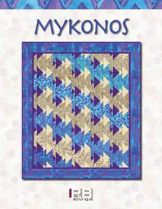 mykonos  mykonos Yardage MYKO 950 B	 1 7/8 yards MYKO 952 B	 3/4 yard
