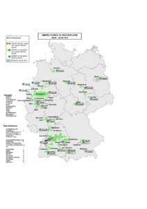 UMWELTZONEN IN DEUTSCHLAND Stand: Januar 2015 Aktive Umweltzone  Einfahrt mit roter, gelber