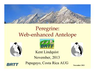 Peregrine: ! Web-enhanced Antelope