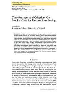 Philosophy and Phenomenological Research Philosophy and Phenomenological Research doi: phpr.12224 © 2015 Philosophy and Phenomenological Research, LLC