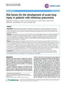 Kojicic et al. Critical Care 2012, 16:R46 http://ccforum.com/content/16/2/R46 RESEARCH  Open Access