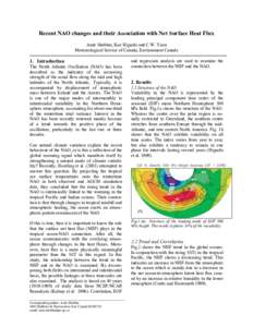 Climatology / Atlantic Ocean / Tropical meteorology / Atmospheric dynamics / North Atlantic oscillation / Sea surface temperature / Global climate model / Pacific-North American teleconnection pattern / El Niño-Southern Oscillation / Atmospheric sciences / Meteorology / Physical oceanography