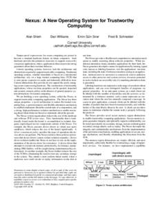 Trusted computing / Next-Generation Secure Computing Base / Trusted computing base / Trusted Platform Module / Microkernel / Trustworthy computing / Kernel / Ring / Virtual machine / Computer security / Computing / Security