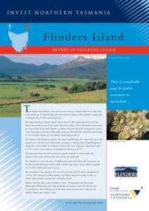 Invest Northern Tasm ania  Flinder s Island Invest in flinders islanD Grazing land, Flinders Island