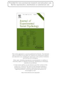 This article appeared in a journal published by Elsevier. The attached copy is furnished to the author for internal non-commercial research and education use, including for instruction at the authors institution and shar