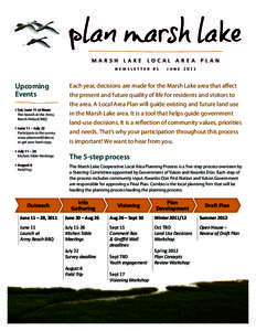 plan marsh lake marsh lake local area plan newsletter #1 Upcoming Events