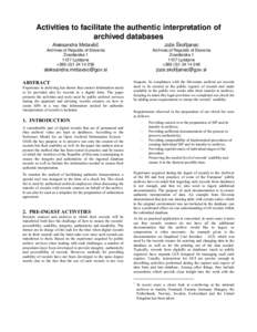 Proceedings Template - WORD