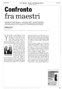 Vivi Milano Confronto fra maestri Klein e Fontana al &煵潴㬀䴀甀猀攀漀 搀攀氀 一漀瘀攀挀攀渀琀漀♱畯琻, un dialogo virtuale attraverso 90 opere.