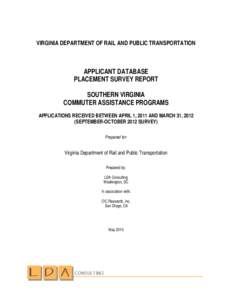 Vanpool / Commuter assistance / Telecommuting / High-occupancy vehicle lane / Commuting / Carpool / Park and ride / Virginia / RideShare Delaware / Transport / Land transport / Sustainable transport