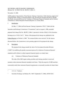 FICC: Order Granting Approval of a Proposed Rule Change to Amend the Rules of the Government Securities Division to Modify the Penalty Assessment Process for Violations of Minimum Financial Standards and for Failures of 