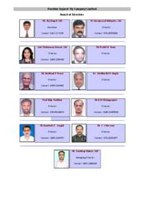 Paschim Gujarat Vij Company Limited Board of Directors Sh. Raj Gopal, IAS Dr.Guruprasad Mohpatra, IAS
