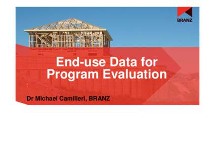 End-Use Data for Program Evaluation