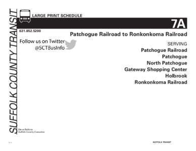 SUFFOLK COUNTY TRANSIT  LARGE PRINT SCHEDULE www.sct-bus.org[removed]