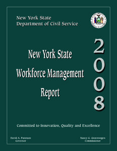 New York State Department of Civil Service New York State Workforce Management Report