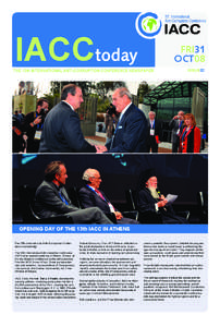 IACCtoday  FRI31 OCT08  THE 13th INTERNATIONAL ANTI-CORRUPTION CONFERENCE NEWSPAPER