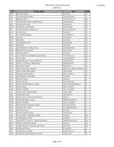 FAA Contract Tower Closure List (149 FCTs) 3‐22‐2013  LOC