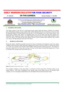 EARLY WARNING BULLETIN FOR FOOD SECURITY IN THE GAMBIA No[removed]Period: October[removed], 2012