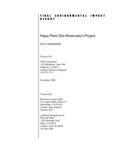 Geography of California / California / Environment of California / California Environmental Quality Act / Environment / Eir / Napa River / Napa County Airport / San Francisco Bay