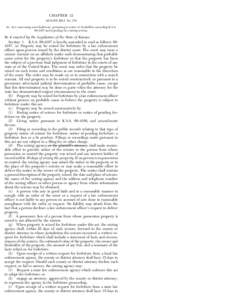 CHAPTER 12 SENATE BILL No. 379 AN ACT concerning asset forfeiture; pertaining to notice to lienholder; amending K.S.A[removed]and repealing the existing section.  Be it enacted by the Legislature of the State of Kansas: