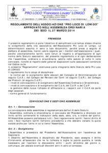 U.N.P.L.I. – I.A.T. UNIONE NAZIONALE DELLE PRO LOCO D’ITALIA - INFORMAZIONE ASSISTENZA TURISTICA ASSOCIAZIONE DI PROMOZIONE SOCIALE  (Iscrizione Registro Nazionale n. 56 dataDecreto Ministero del Lavoro
