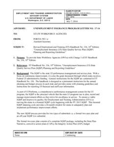 CLASSIFICATION EMPLOYMENT AND TRAINING ADMINISTRATION ADVISORY SYSTEM U.S. DEPARTMENT OF LABOR Washington, D.C[removed]