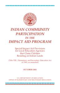 Indian Community Participation in the Impact Aid Program (PDF)