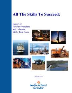 All The Skills To Succeed: Report of the Newfoundland and Labrador Skills Task Force