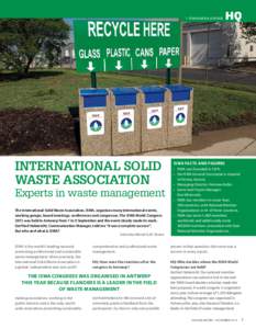 > Association portrait  International Solid Waste Association  Experts in waste management