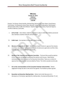 Transportation in the United States / Second / New Hampshire Department of Transportation / Preece / Herlihy / New Hampshire Rail Transit Authority / East Coast of the United States / Plaistow / Adjournment / Parliamentary procedure / Transportation in New Hampshire / Eastern United States