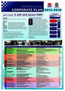 Corporate Plan[removed]combined A2)_Layout[removed]:27 AM Page 1  NSW Police Force CORPORATE PLAN[removed]A safe and secure NSW