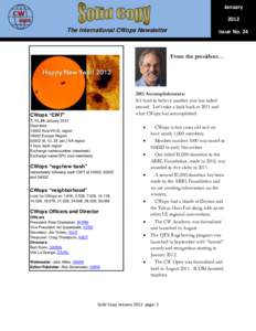 January 2012 The International CWops Newsletter Issue No. 24