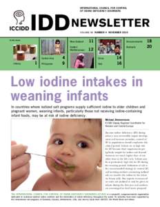 ICCIDD  IDD In this Issue: