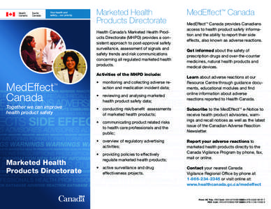 Health Canada Santé Canada