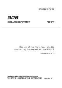 BBC RD[removed]RESEARCH DEPARTMENT