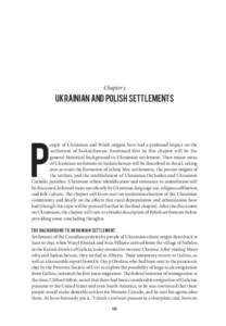 Chapter 5  Ukrainian and Polish Settlements P