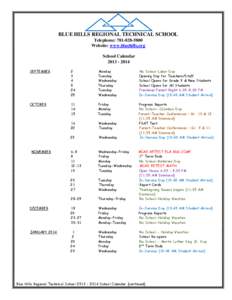 Academic term / Calendars