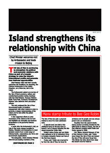 INTERNATIONAL FOCUS MAY 2013:IN FOCUS AUTUMN[removed]11:17 Page 1  MAY 2013 Island strengthens its relationship with China