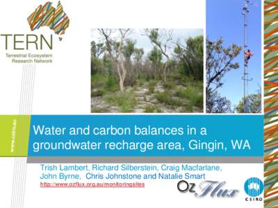 Earth / Aquifers / Wheatbelt / Gingin /  Western Australia / Desalination / Groundwater / Silberstein / Evapotranspiration / Water Corporation / Water / Environment / Hydrology