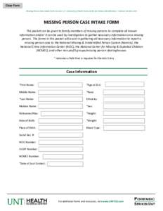 Microsoft Word - MP Intake Form