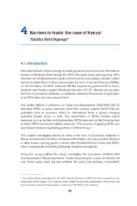 4  Barriers to trade: the case of Kenya1 Tabitha Kiriti Nganga*  4.1 Introduction