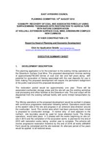 Earth / Planning permission / Environmental impact assessment / Surface mining / Mining / Coal mining / Coal / Environmental impact of the coal industry / Mountaintop removal mining / Town and country planning in the United Kingdom / Environment / United Kingdom