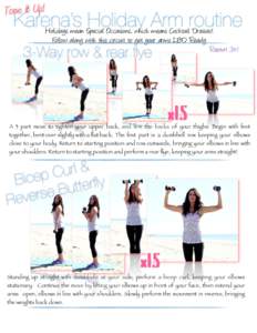 Tone It Up!  Karena’s Holiday Arm routine