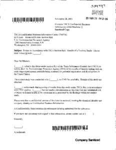 8EHQ-11-18492A  TSCA 8(e) Notice