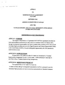 ANNEX 9 TO MEMORANDUM OF AGREEMENT NAT-I-845 BETWEEN THE