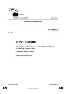 EUROPEAN PARLIAMENT[removed]Committee on Budgetary Control